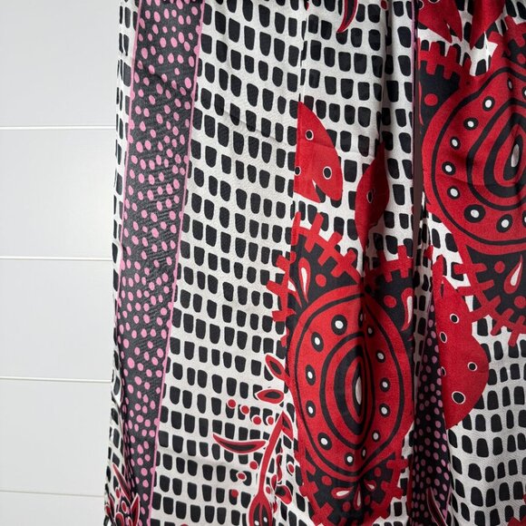 Carolyn Donnelly "The Edit" Scarf, Red, Black, Pink - Picture 5 of 5